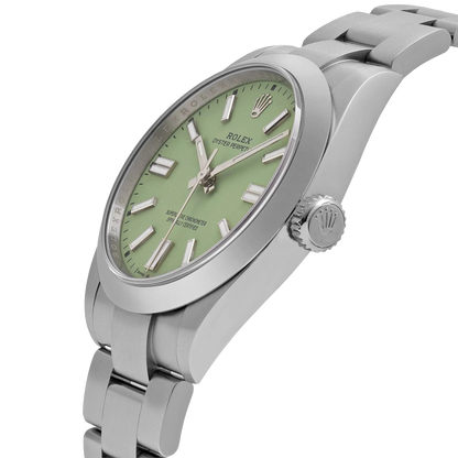 Oyster Perpetual 41mm Stainless Steel Pistachio Dial Men Watch 134300-0006 New 2025