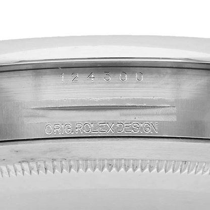 Oyster Perpetual 41mm Steel Silver Dial Mens Watch 124300