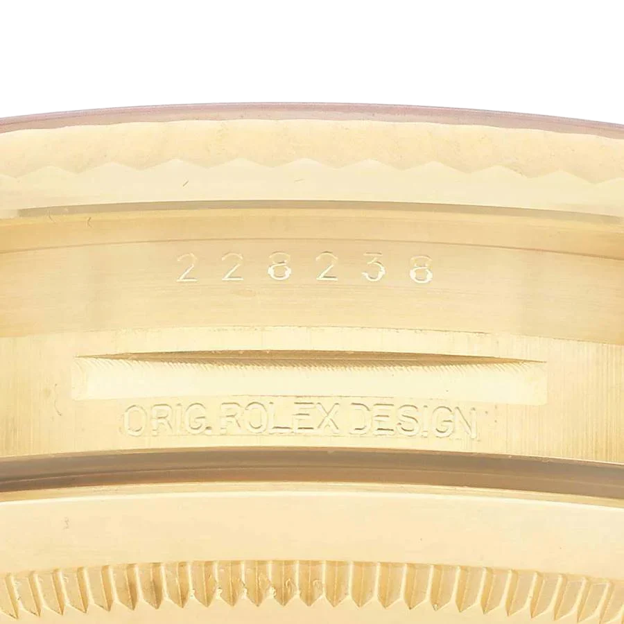 President Day-Date 40mm Yellow Gold Diamond Mens Watch 228238