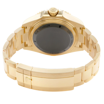 Seadweller Deepsea 44mm Yellow Gold Blue Dial Mens Watch 136668