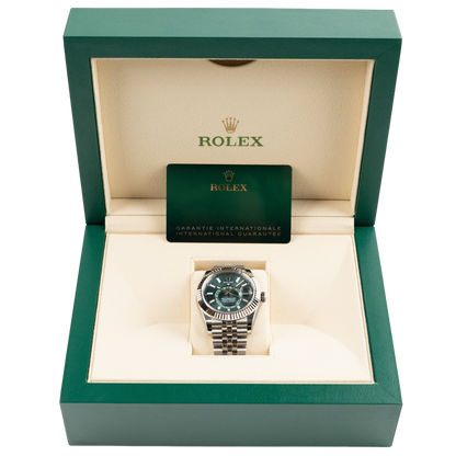 Sky-Dweller Stainless Steel Green Dial Jubilee 336934-0002 New