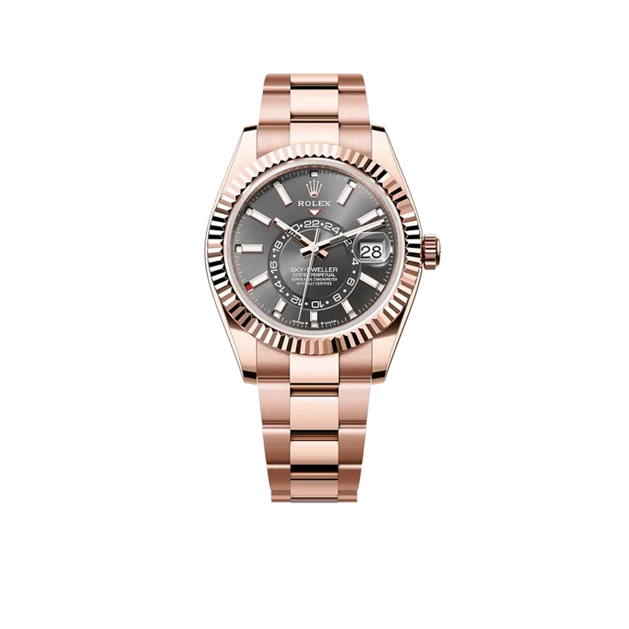 Sky-Dweller 42mm Rose Gold Rhodium Dial Oyster Bracelet M336935-0004
