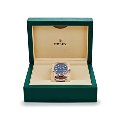 Sky-Dweller 42mm 18k Everose Gold Mens Watch 336935-0005 (Super Clone)