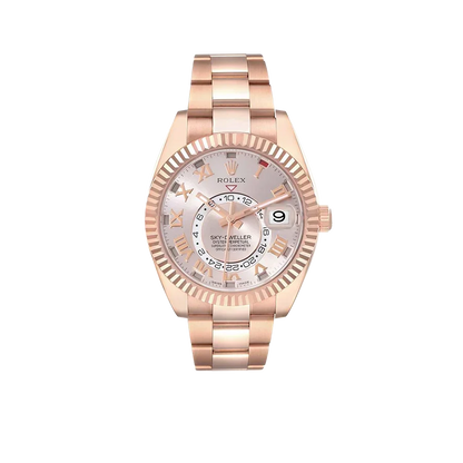 Sky-Dweller 42mm  Rose Gold Sundust Dial Mens Watch 326935