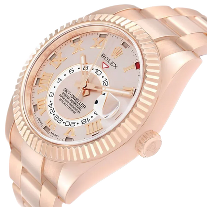Sky-Dweller 42mm  Rose Gold Sundust Dial Mens Watch 326935