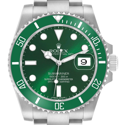 Submariner 40mm Hulk Steel Green Dial Bezel Mens Watch 116610LV