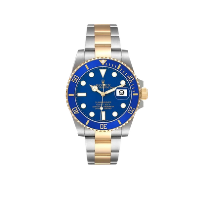 Submariner 40mm Steel Yellow Gold Blue Dial Bezel Mens Watch 116613