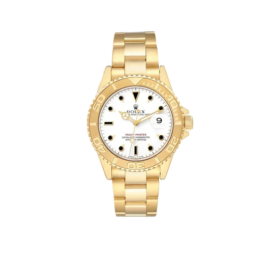 Yachtmaster 40mm Yellow Gold White Dial Mens Watch 16628