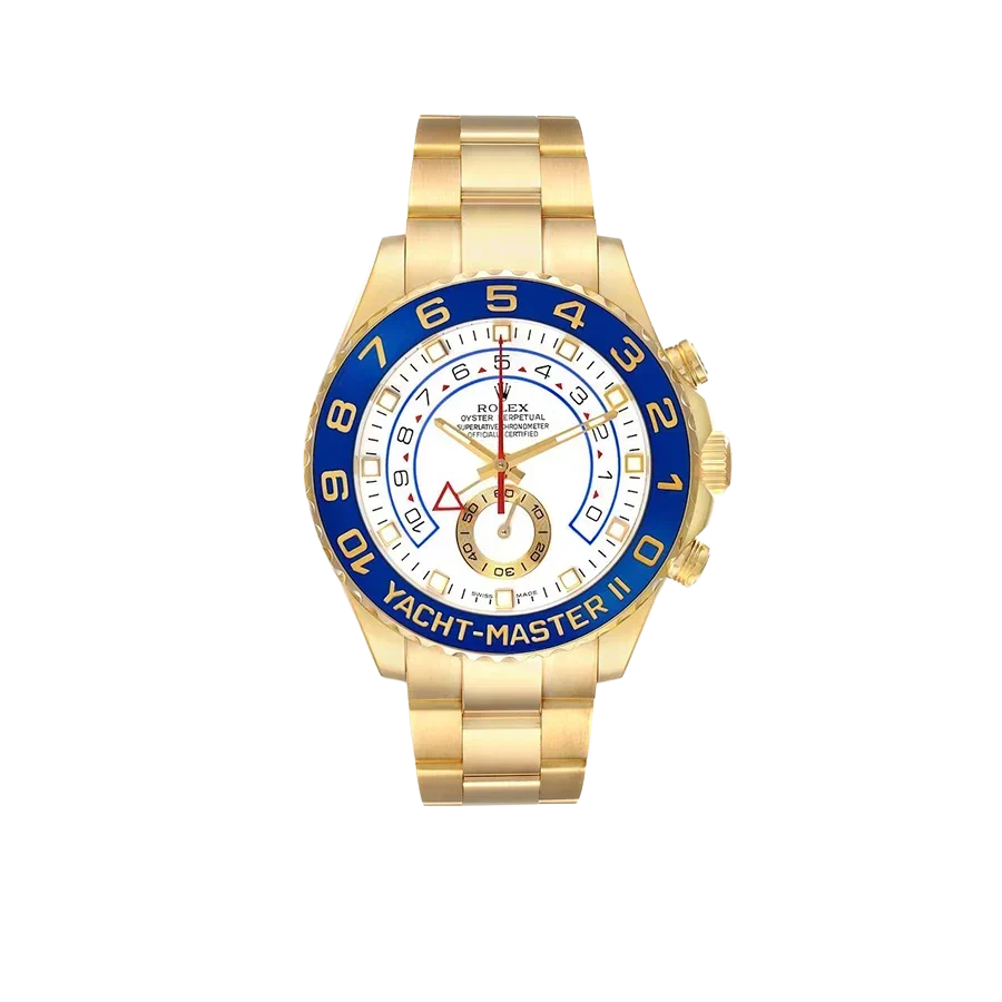 Yachtmaster II 44mm Regatta Yellow Gold Mens Watch 116688