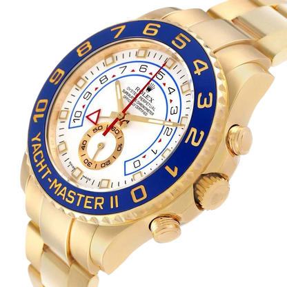 Yachtmaster II 44mm Regatta Yellow Gold Mens Watch 116688
