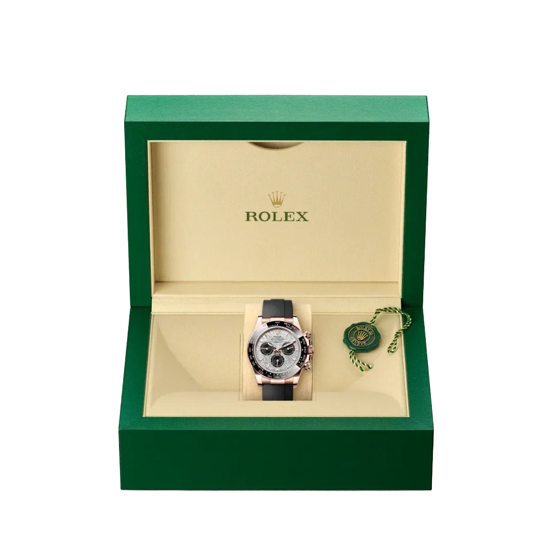 Daytona 40mm Oyster Perpetual Everose Gold with Meteorite and Black Dial M126515LN-0008