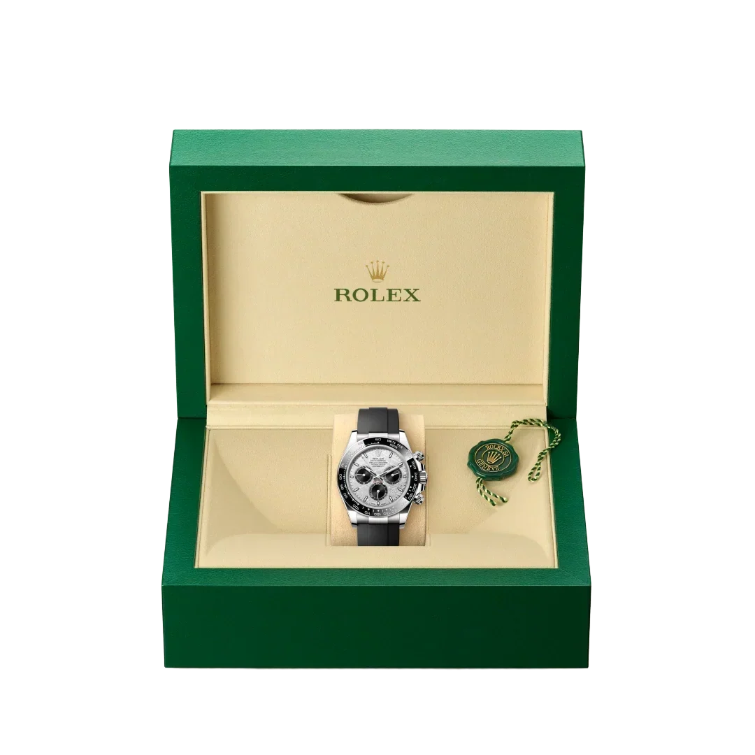 Daytona 40mm Oyster Perpetual White Gold with Meteorite and Black Dial M126519LN-0007
