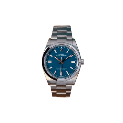 Oyster Perpetual 41mm Stainless Steel Med Blue Dial Men Watch 134300-0009 New 2025