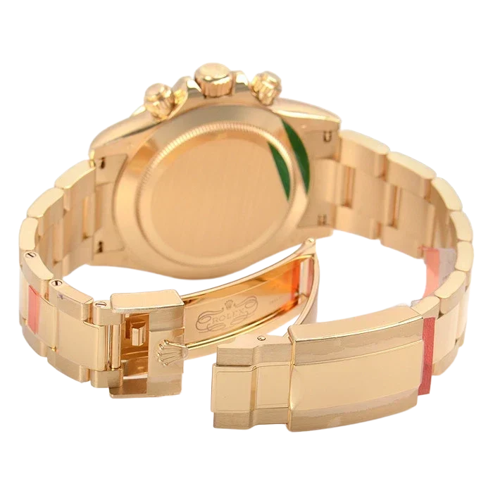 Daytona 40mm Yellow Gold Champagne Black Dial 116508