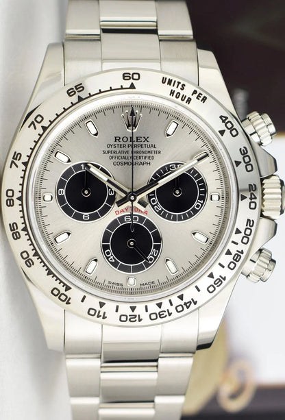 Daytona 40mm White Gold Ghost Panda Dial 116509