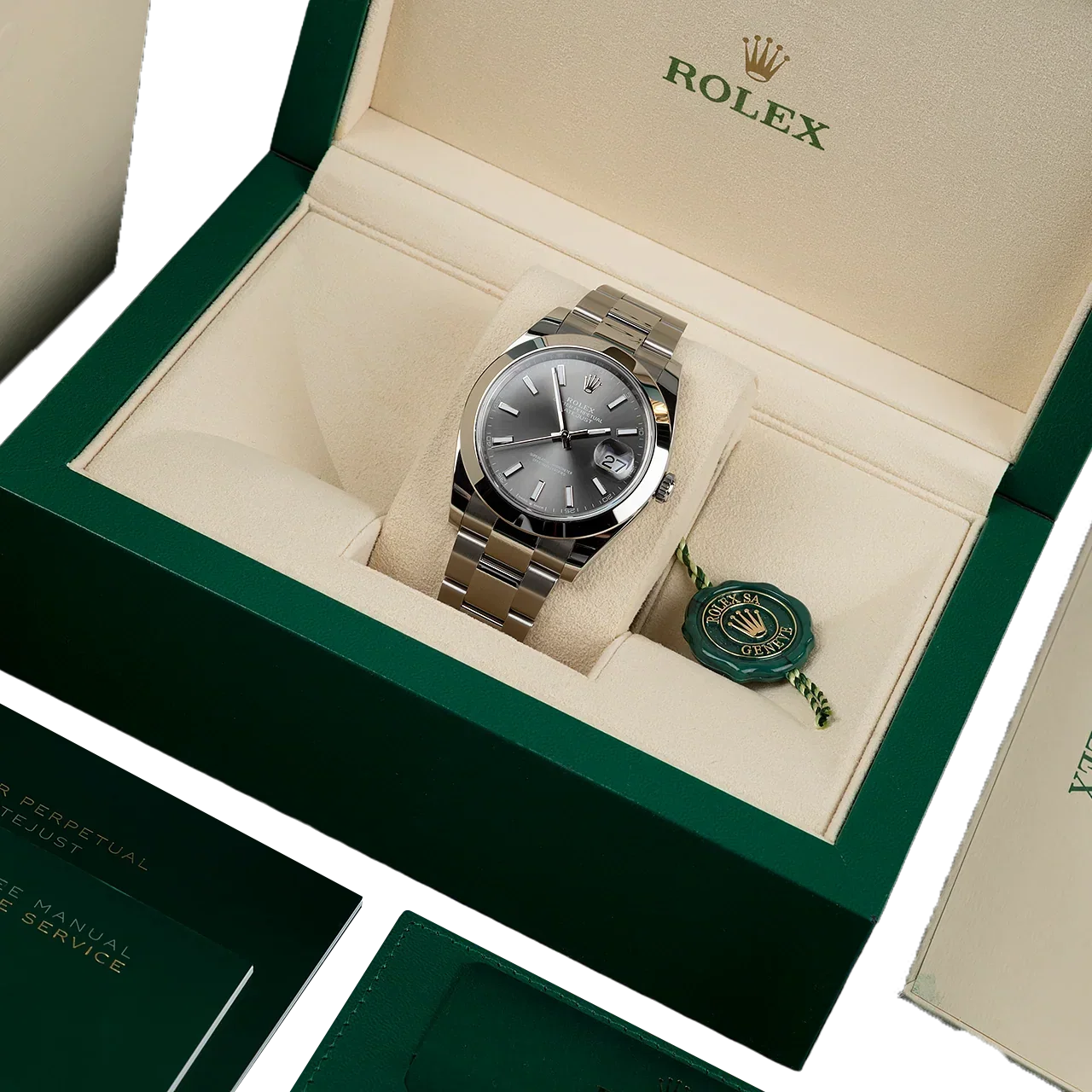 Datejust Oyster 41 mm Oystersteel Grey Dial 126300-0007