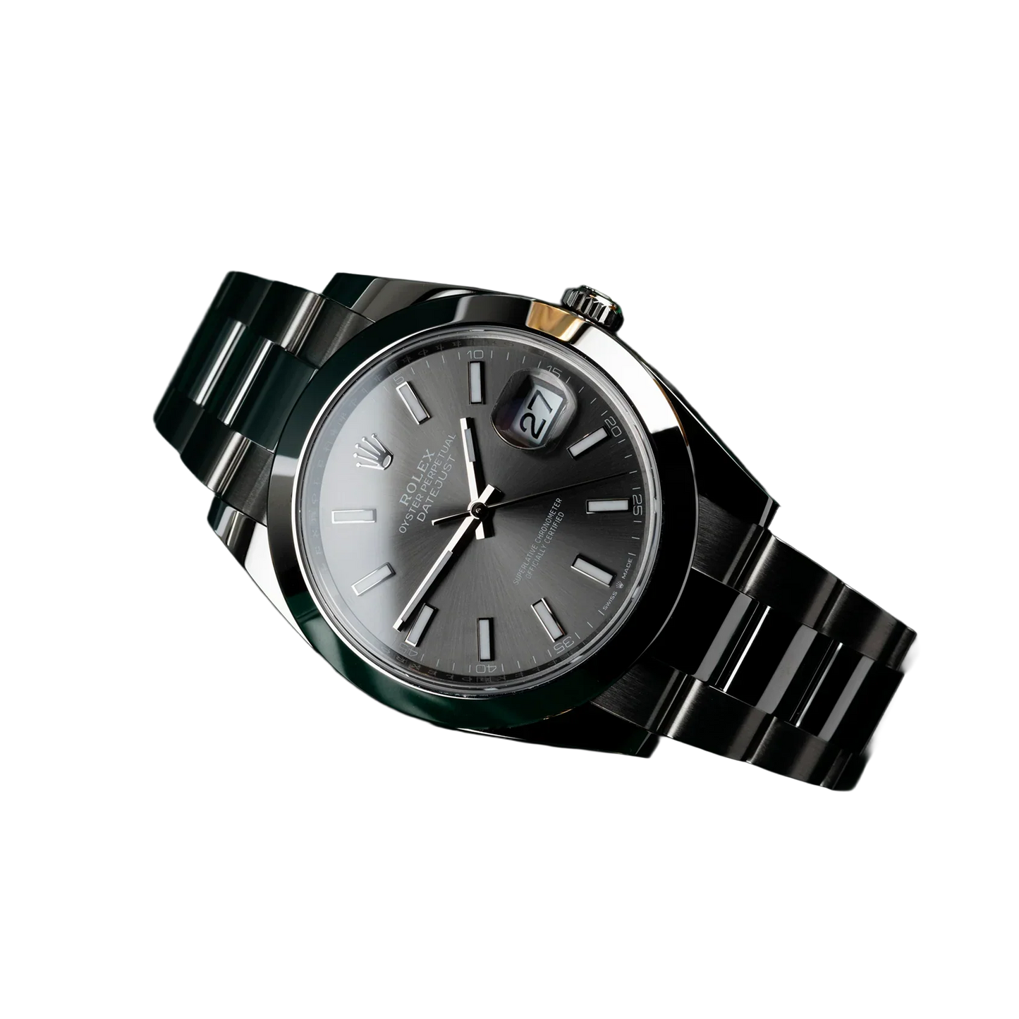 Datejust Oyster 41 mm Oystersteel Grey Dial 126300-0007