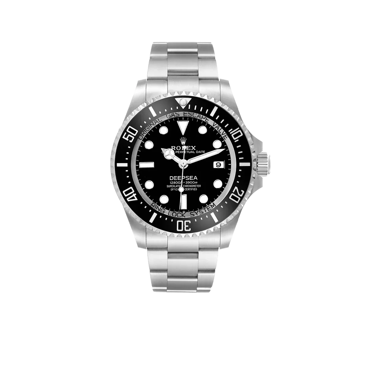 Seadweller Deepsea Black Dial Steel Mens Watch 136660