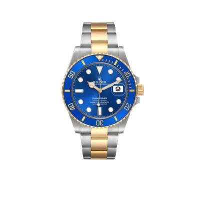 Rolex Submariner 41mm Steel Yellow Gold Blue Dial Mens Watch 126613